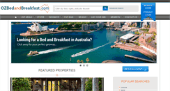 Desktop Screenshot of ozbedandbreakfast.com